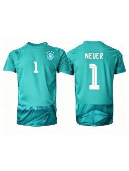 Muži Futbalové oblečenie Nemecko Manuel Neuer #1 Brankarsky MS 2026 Krátky Rukáv - Domáci